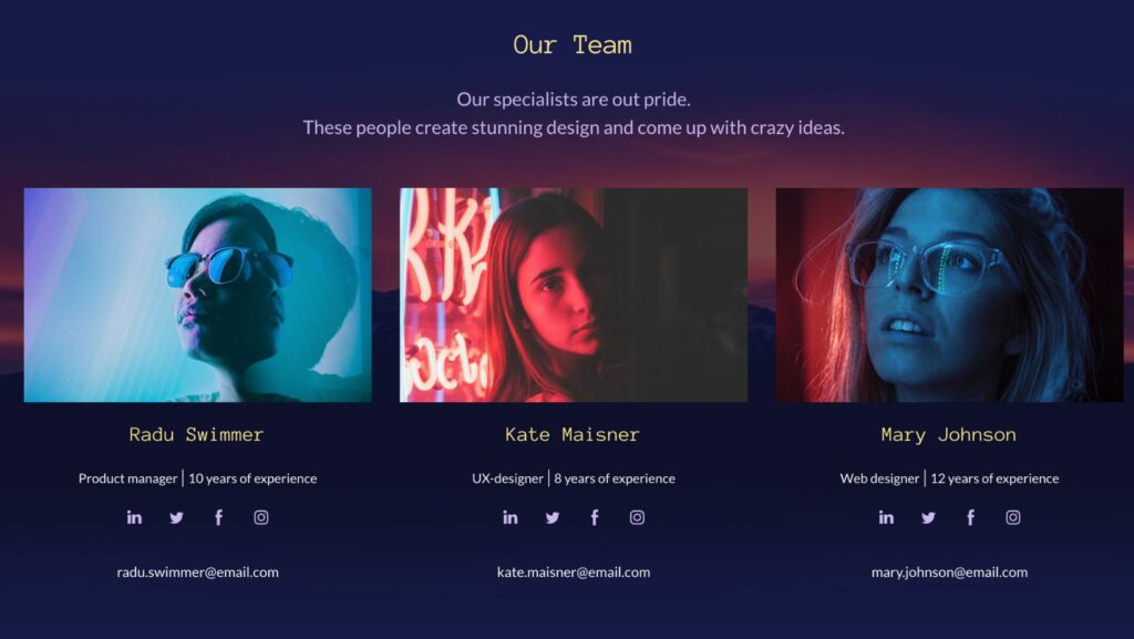 Best Meet the Team Page Examples - Space Agency