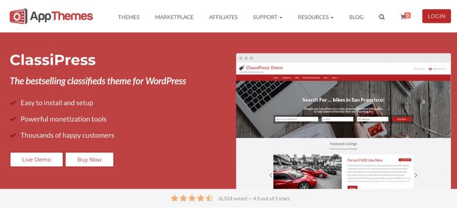 ClassiPress - Business DIrectory Theme 