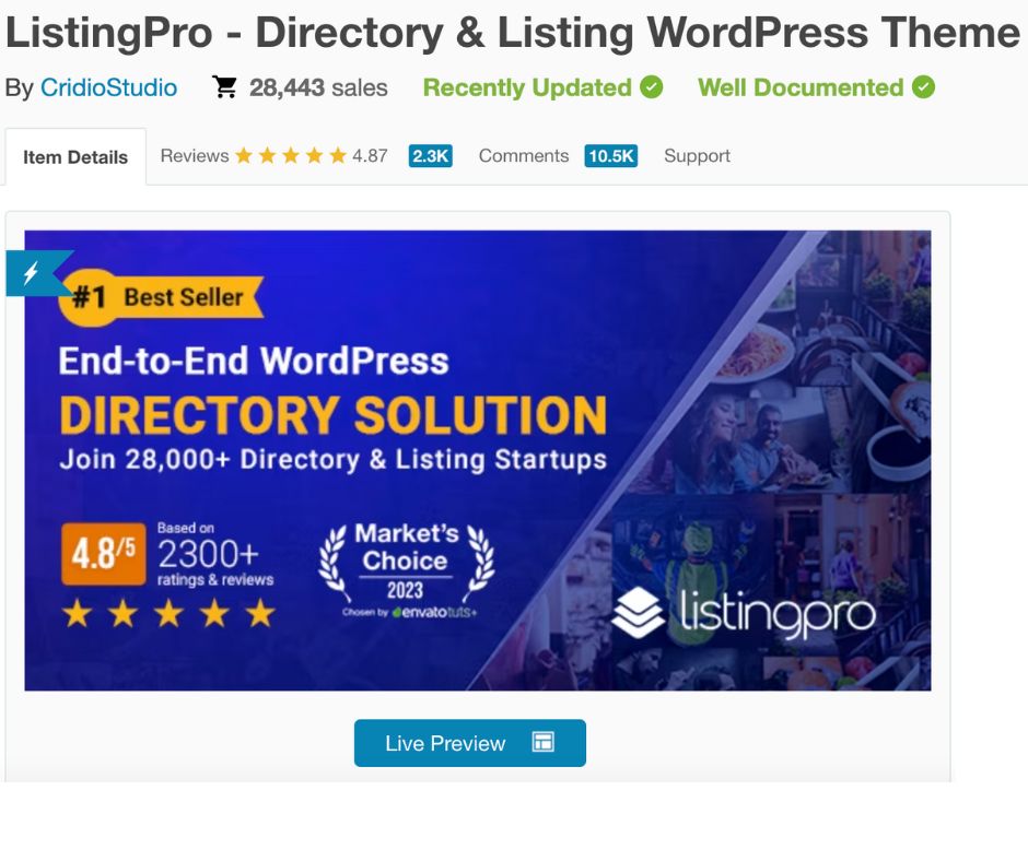 LinstingPro - Best Business Directory Themes for WordPress